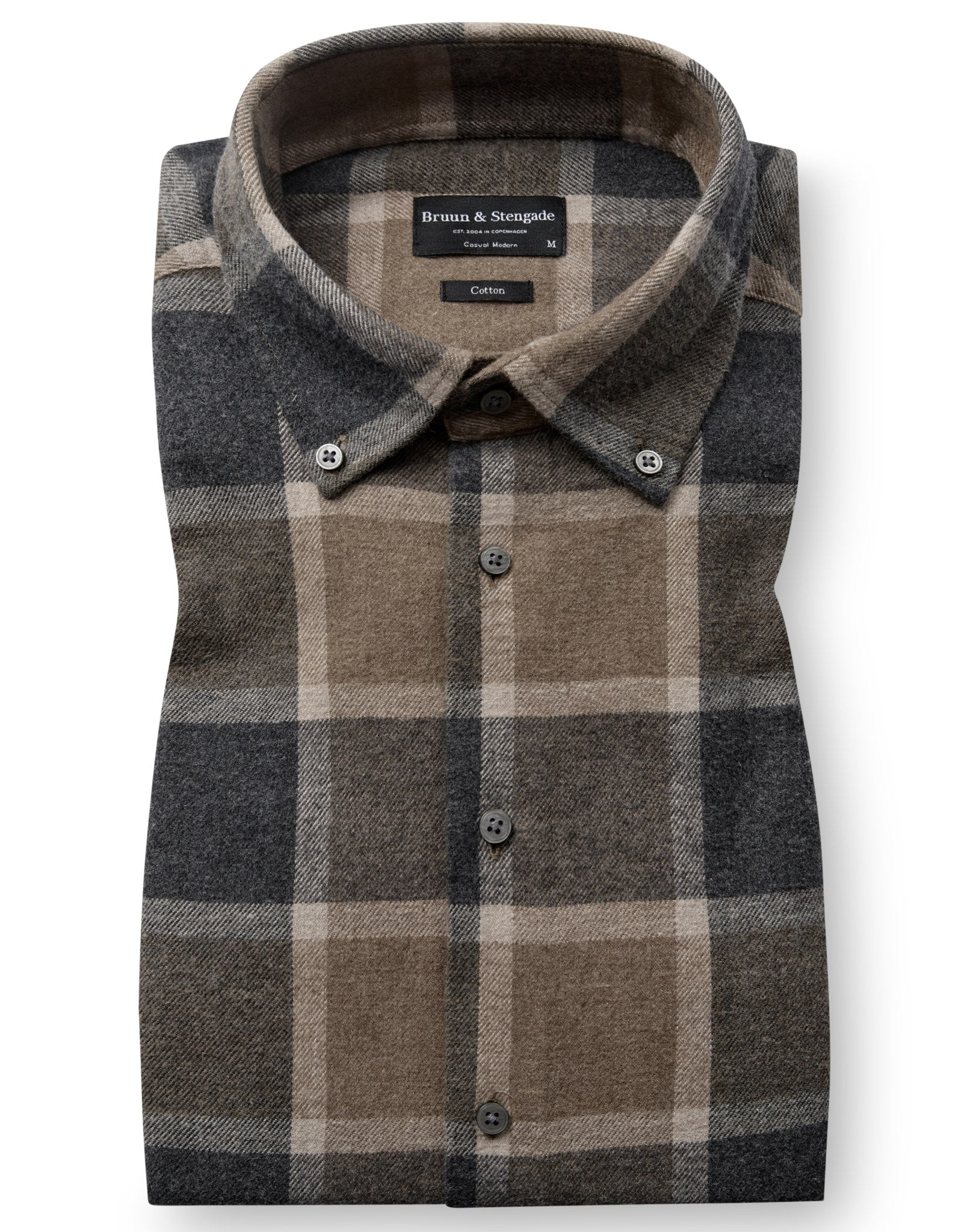 BS Wilton Casual Modern Fit Shirt - Brown