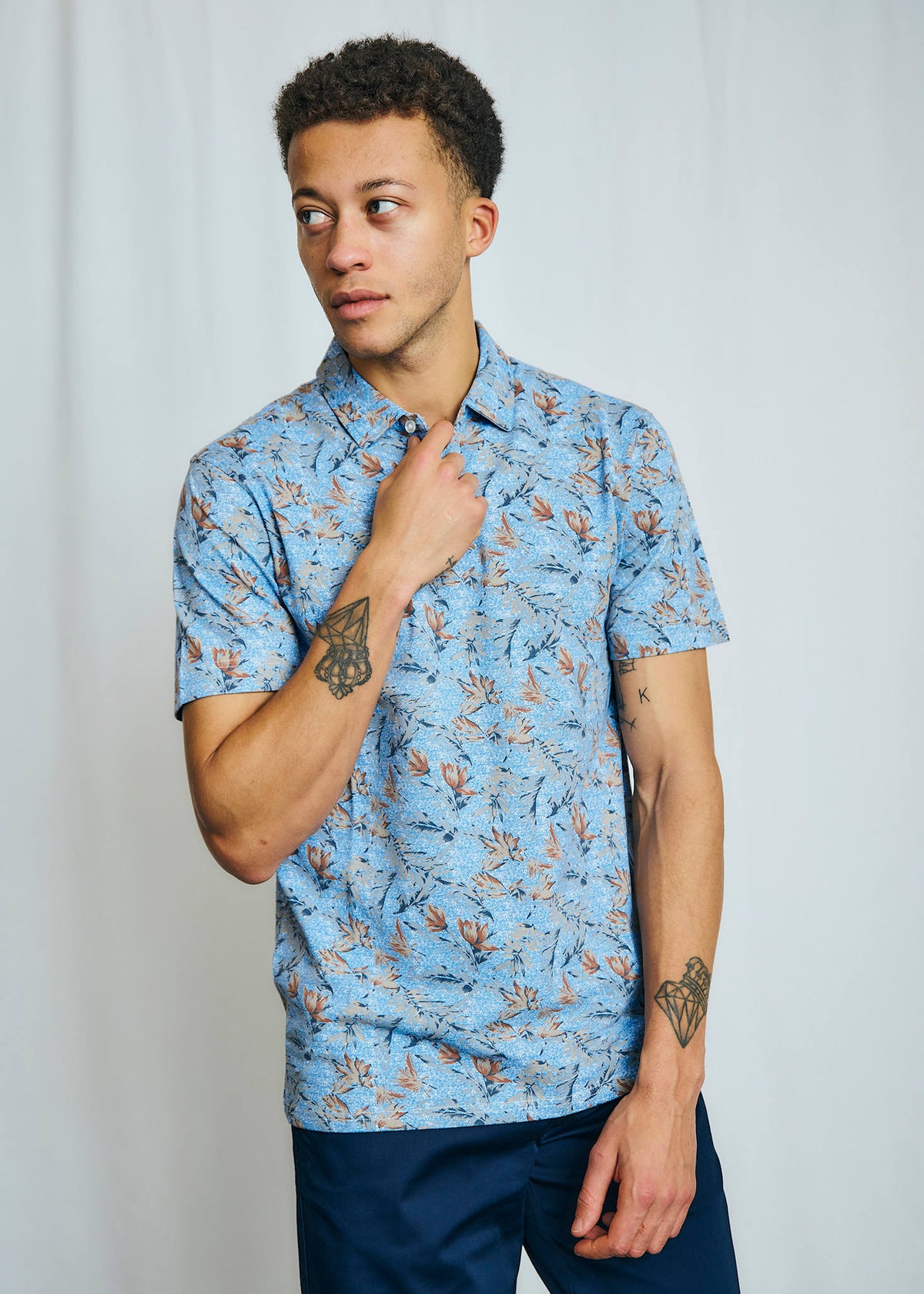 BS Iriomote Regular Fit Polo - Light Blue