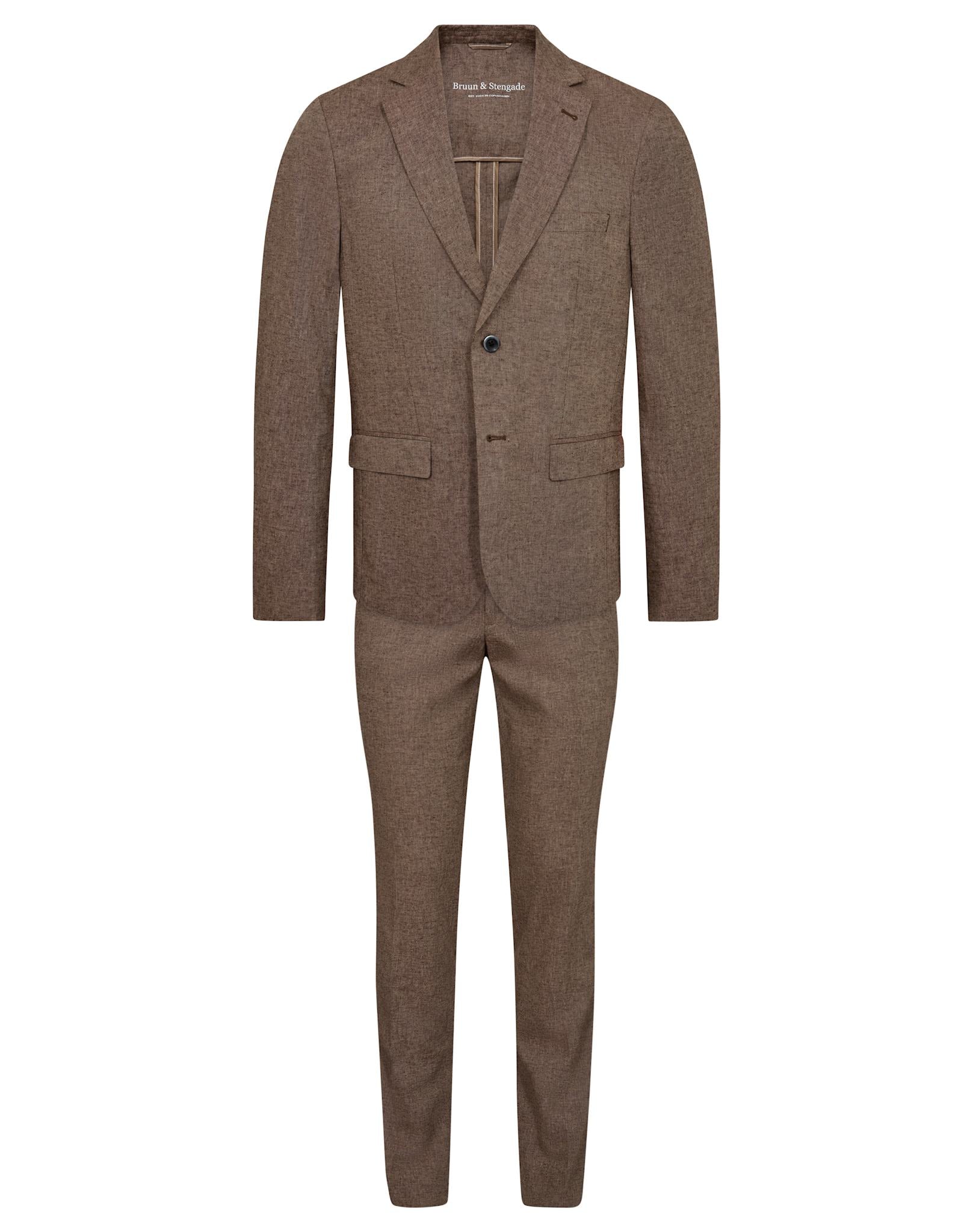 BS Pollino Classic Fit Suit Set - Brown