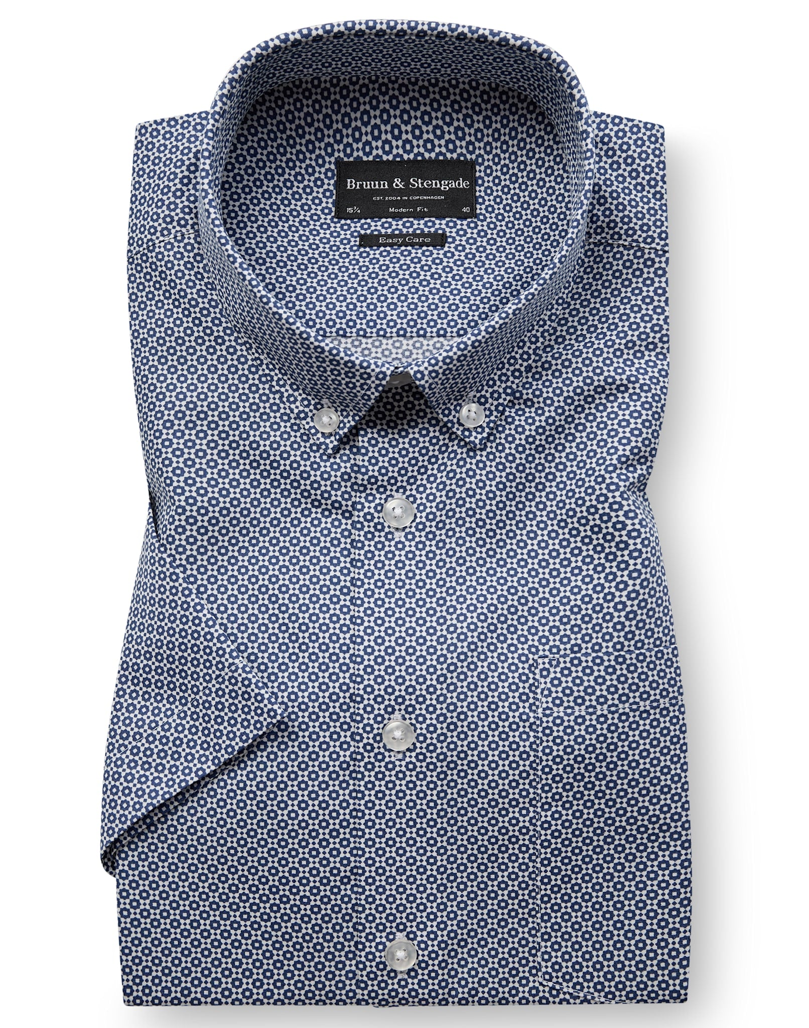 BS Facundo Modern Fit Shirt - Dark Blue