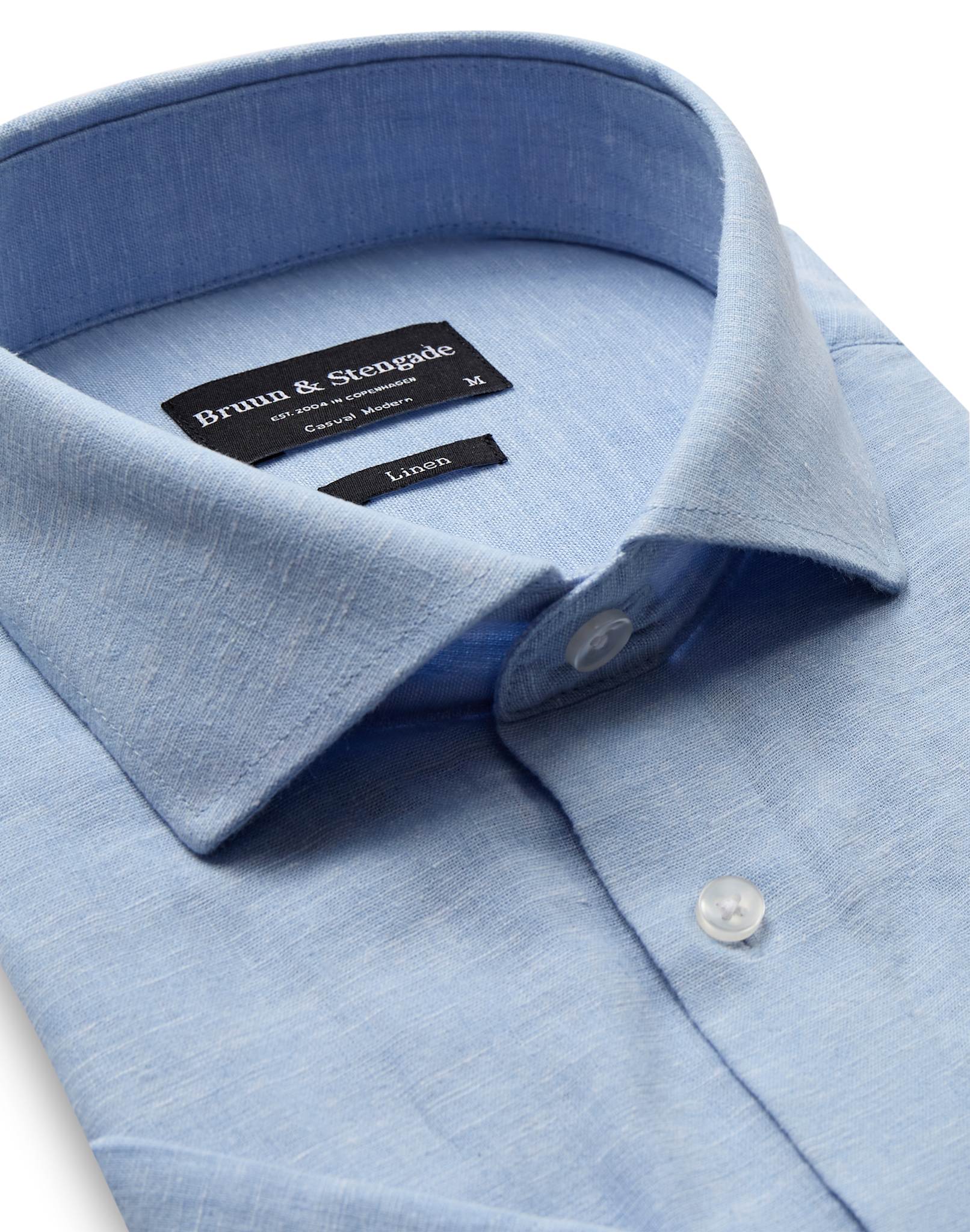 BS Hauger Casual Modern Fit Shirt - Light Blue