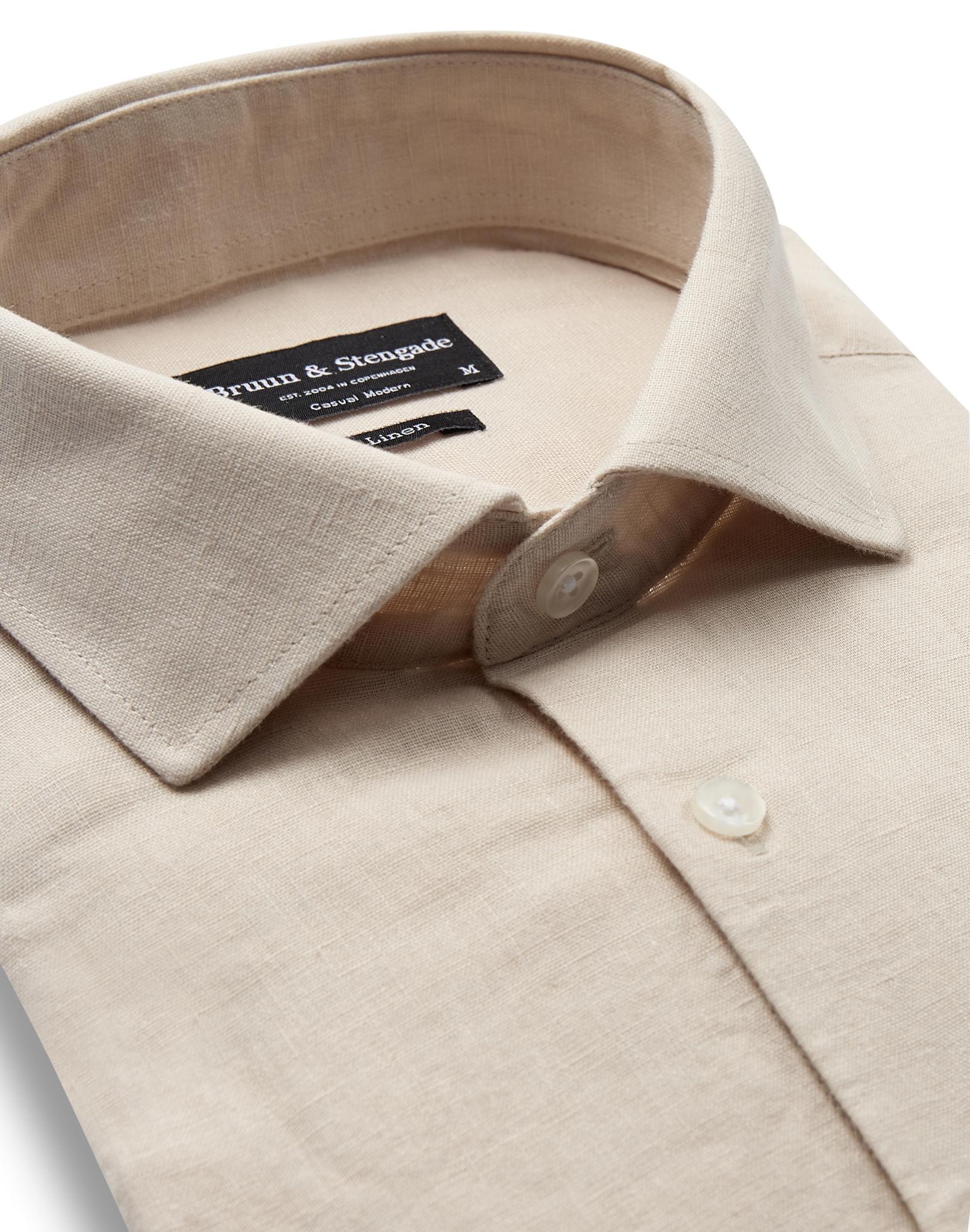 BS Antonelli Casual Modern Fit Shirt - Sand