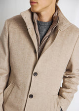 BS Ontario Slim Fit Coat - Light Brown