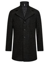 BS Auckland Slim Fit Coat - Charcoal