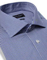 BS Yordan Modern Fit Shirt - Dark Blue/White