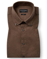 BS Faruk Casual Modern Fit Shirt - Brown