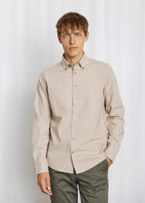BS Faruk Casual Modern Fit Shirt - Sand