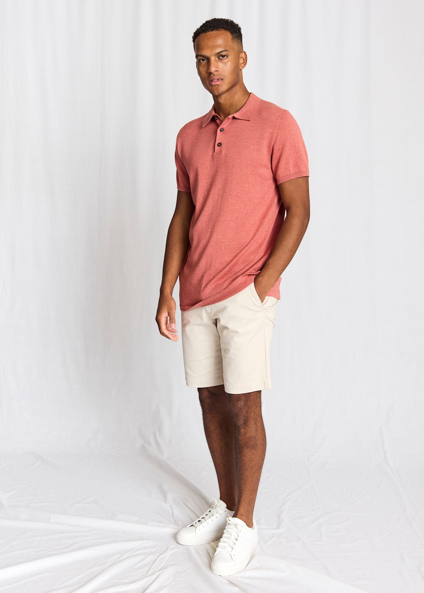 BS Baldo Regular Fit Polo Shirt - Dusty Clay