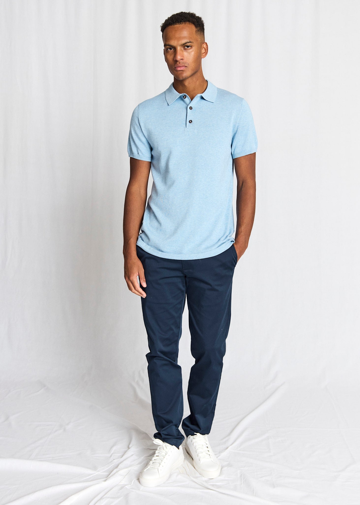 BS Baldo Regular Fit Polo Shirt - Light Blue