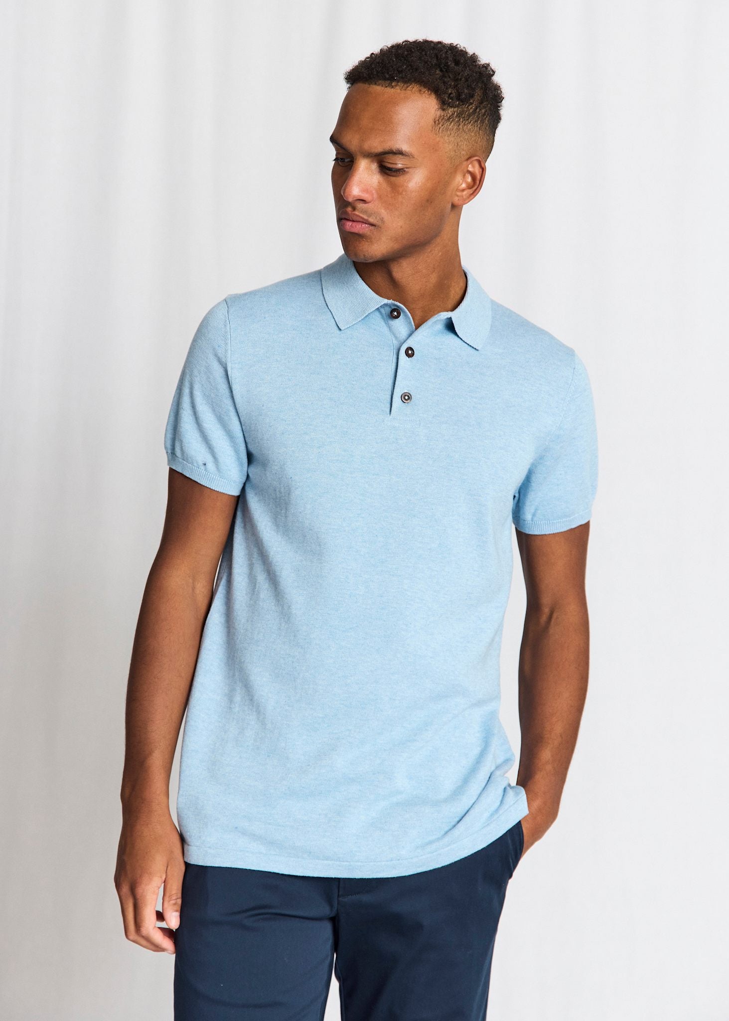 BS Baldo Regular Fit Polo Shirt - Light Blue