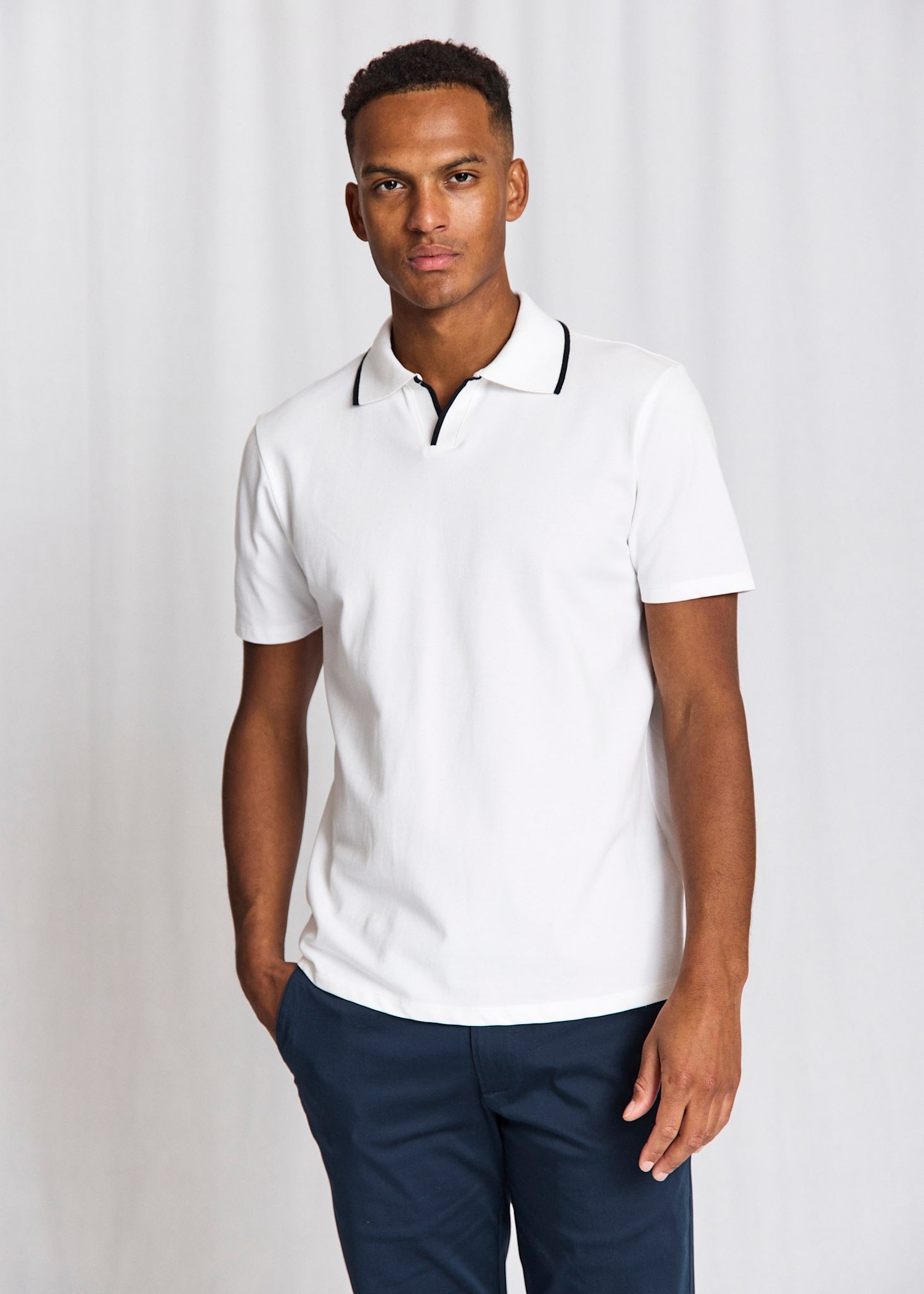 BS Syros Regular Fit Polo Shirt - White