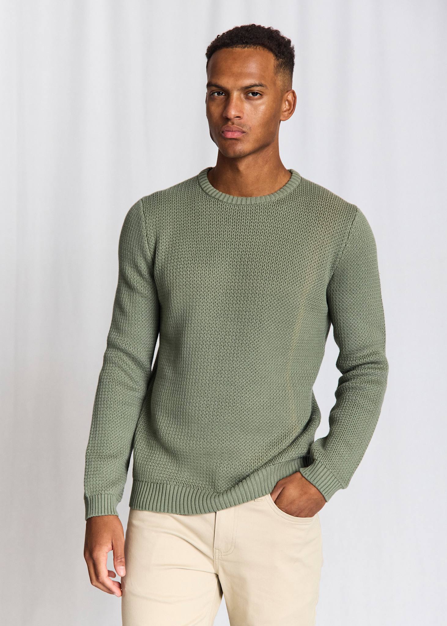 BS Raffaele Regular Fit Knitwear - Green