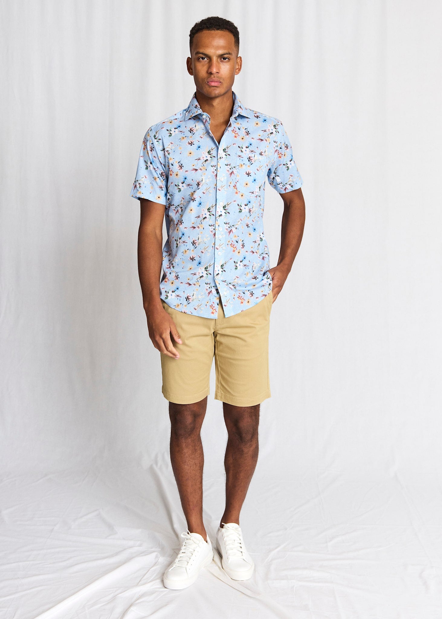 BS Manuel Modern Fit Shirt - Light Blue