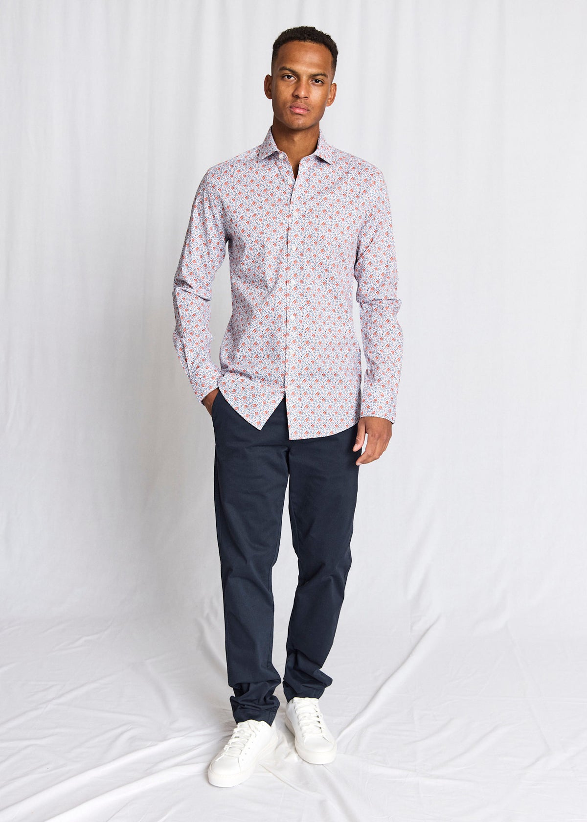 BS Moller Slim Fit Shirt - Orange