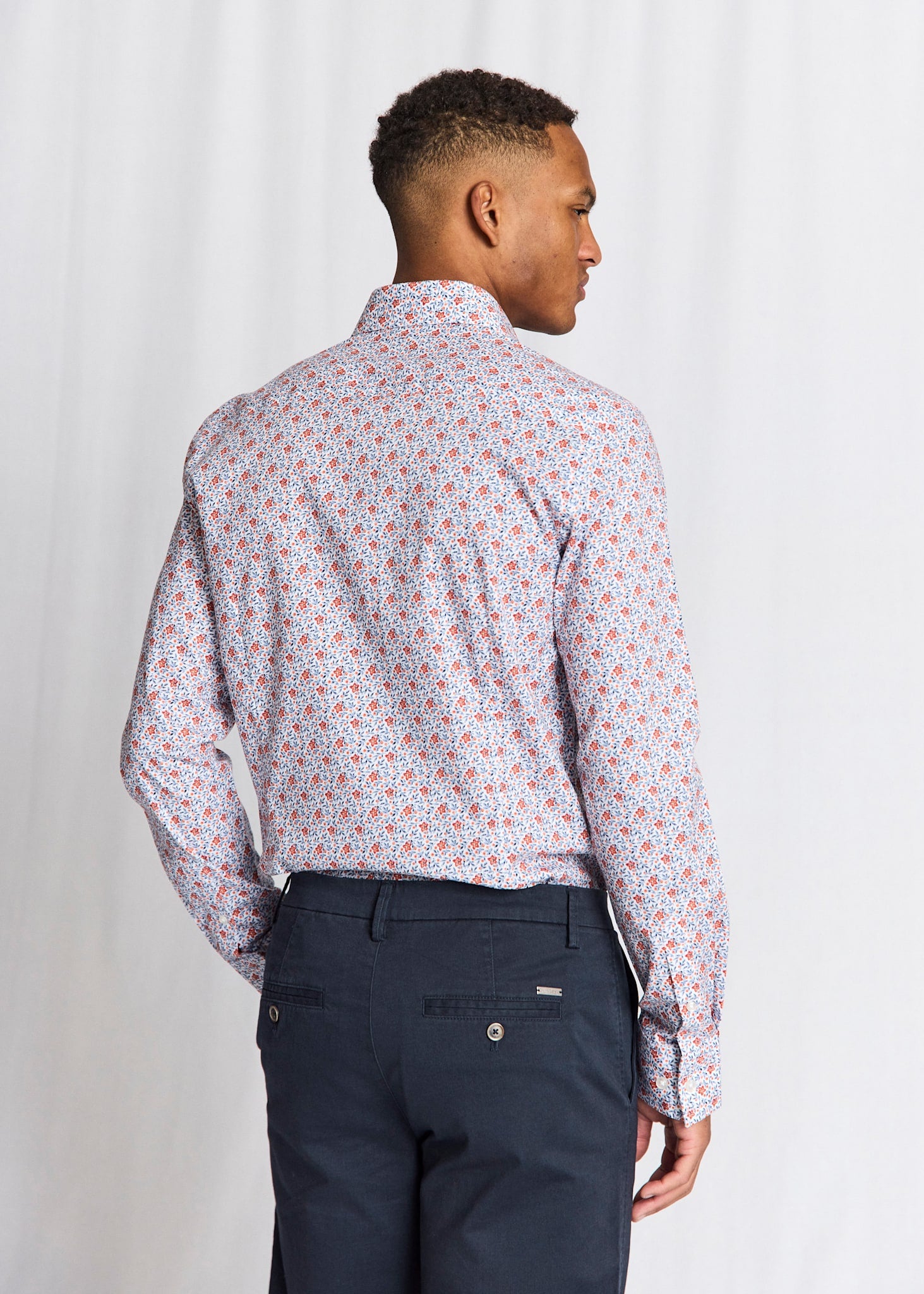 BS Moller Slim Fit Shirt - Orange