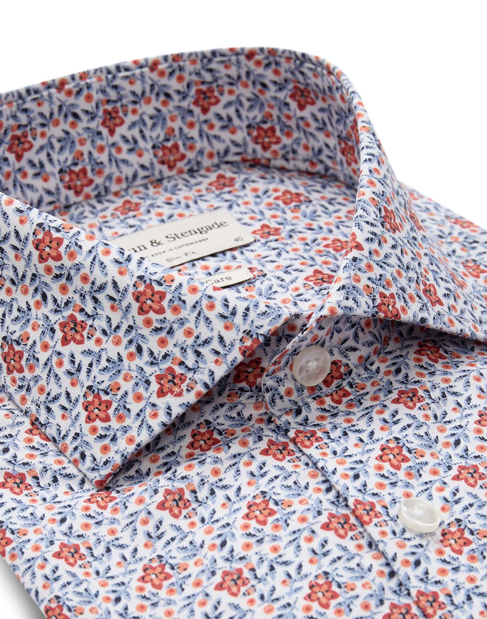 BS Moller Slim Fit Shirt - Orange