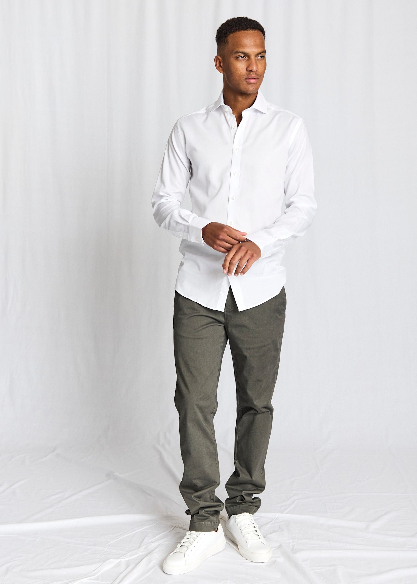 BS Albin Slim Fit Shirt - White