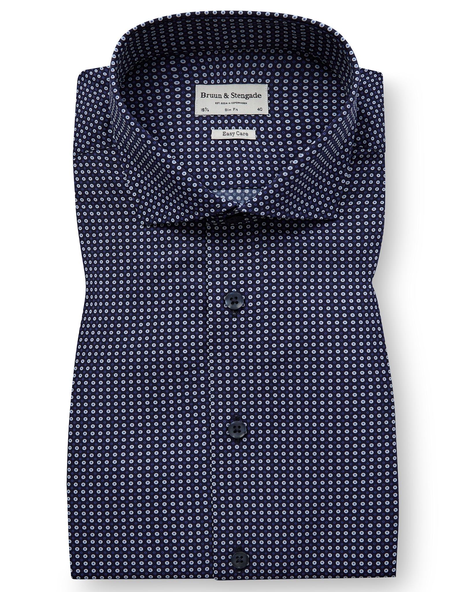 BS Karalek Slim Fit Shirt - Navy