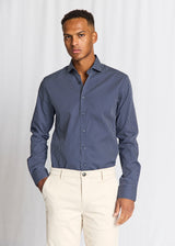 BS Karalek Slim Fit Shirt - Navy