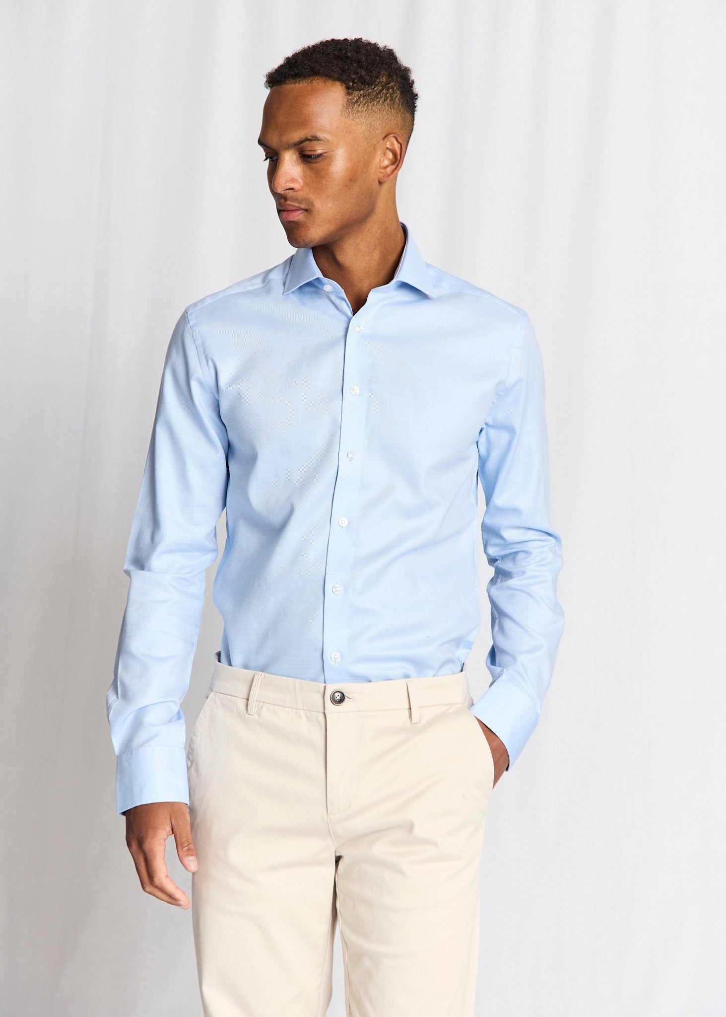 BS Borut Slim Fit Shirt - Light Blue