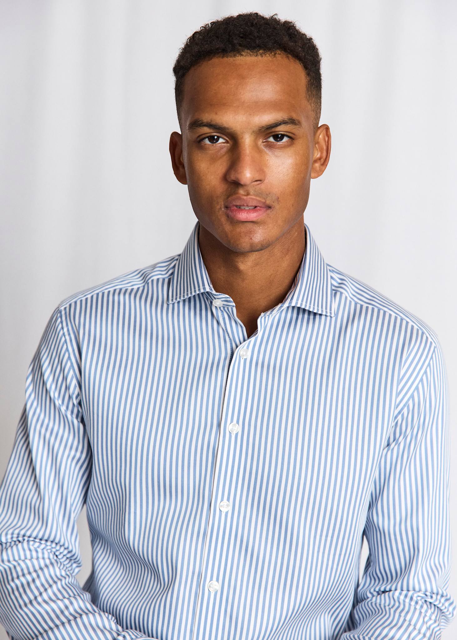 BS Hald Slim Fit Shirt - Blue/White