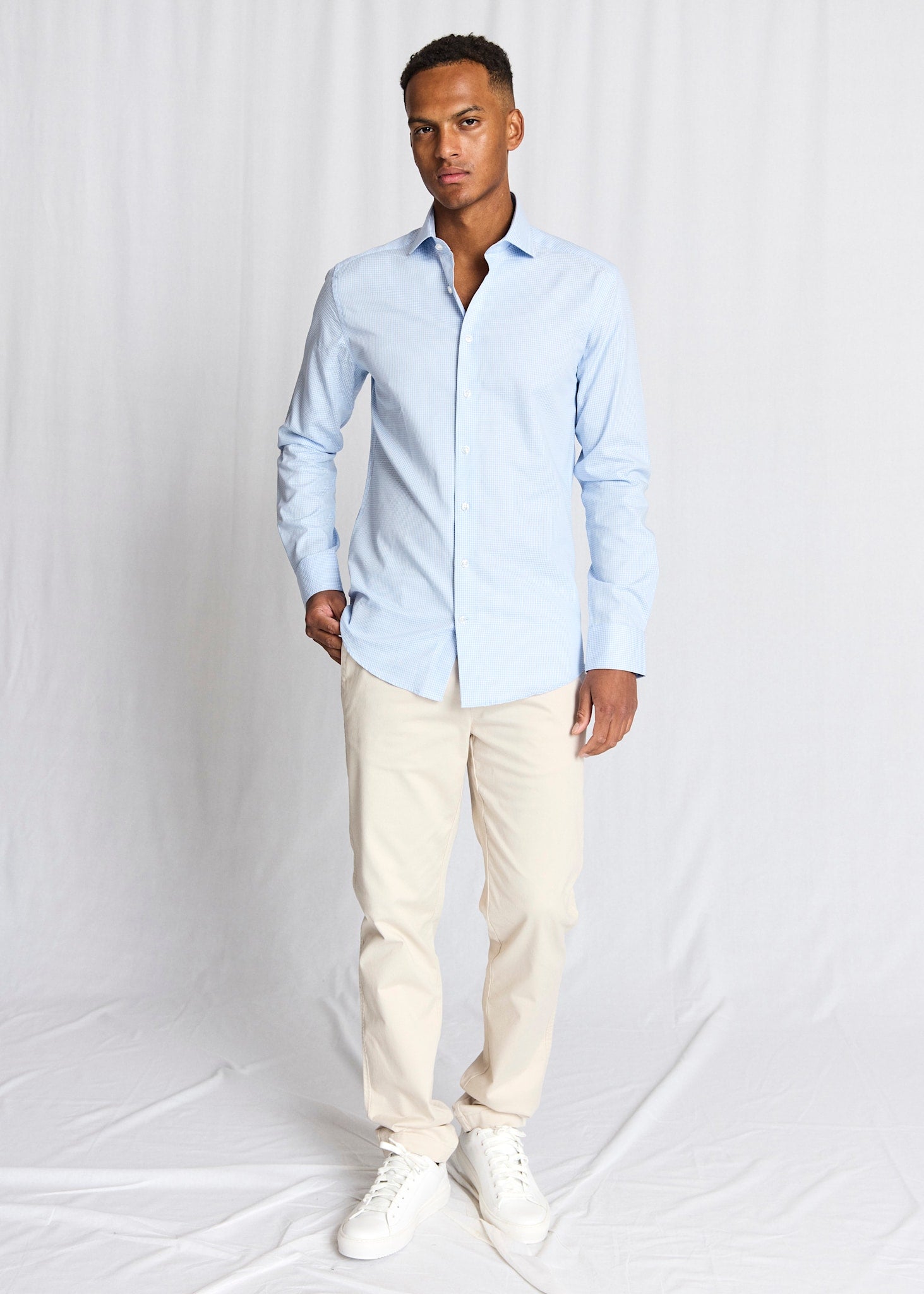BS Djukic Slim Fit Shirt - Light Blue