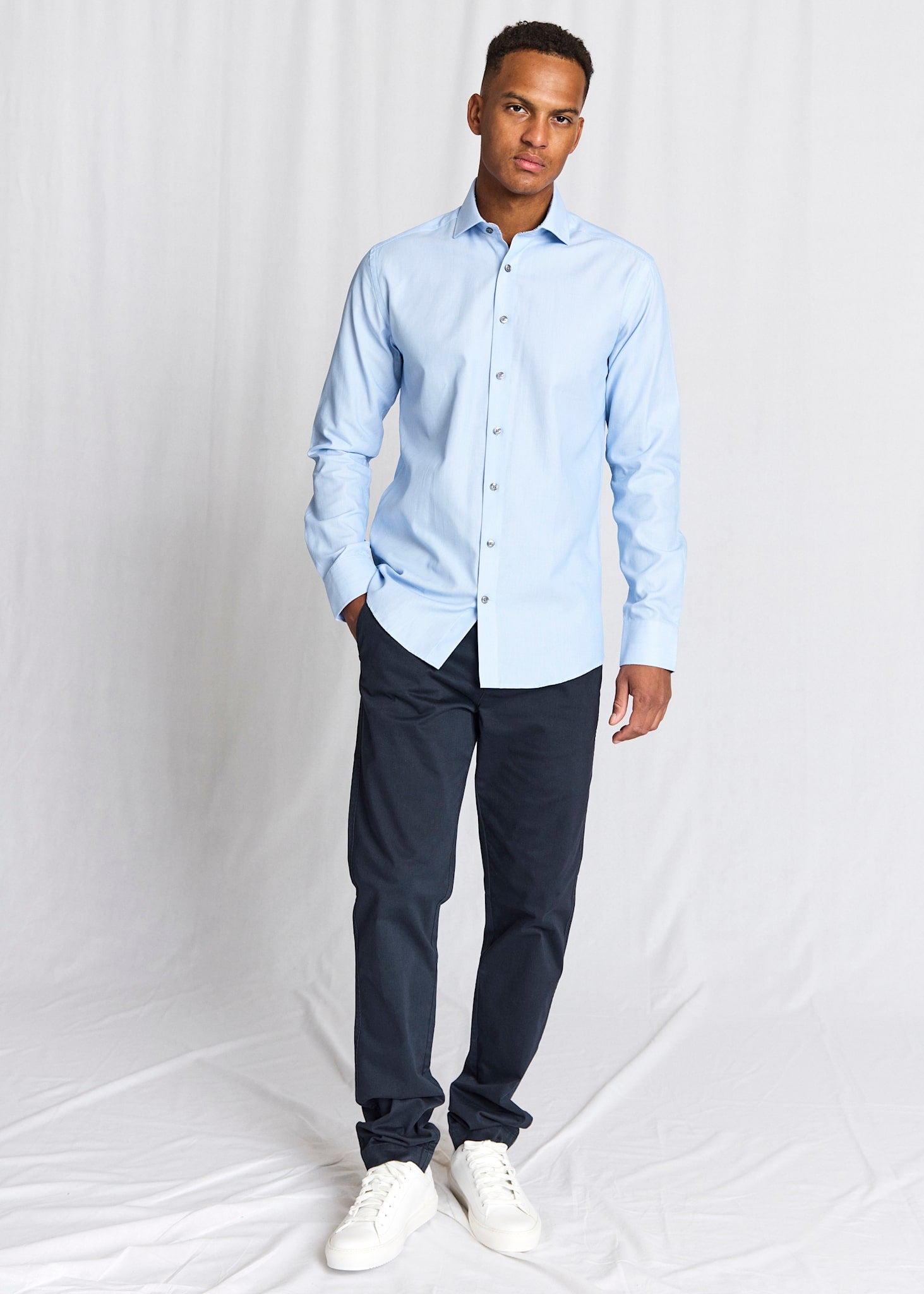 BS Sliskovic Slim Fit Shirt - Light Blue