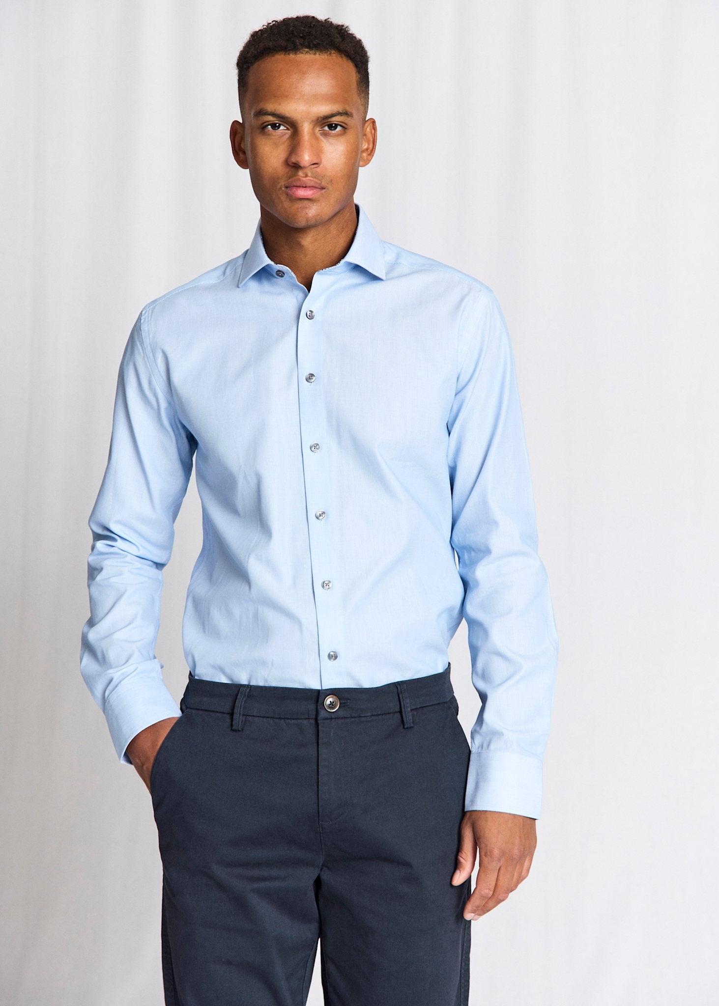 BS Sliskovic Slim Fit Shirt - Light Blue