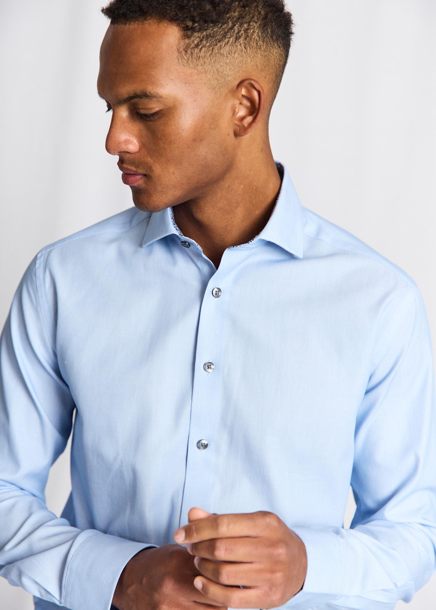 BS Sliskovic Slim Fit Shirt - Light Blue