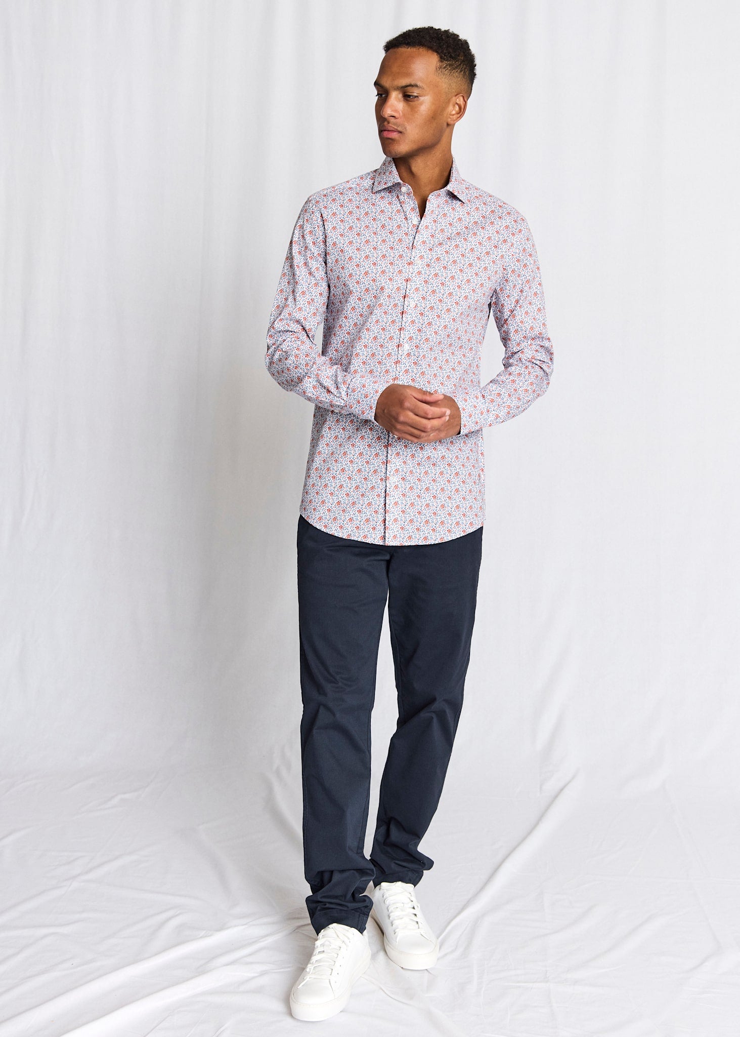 BS Jallouz Modern Fit Shirt - Orange