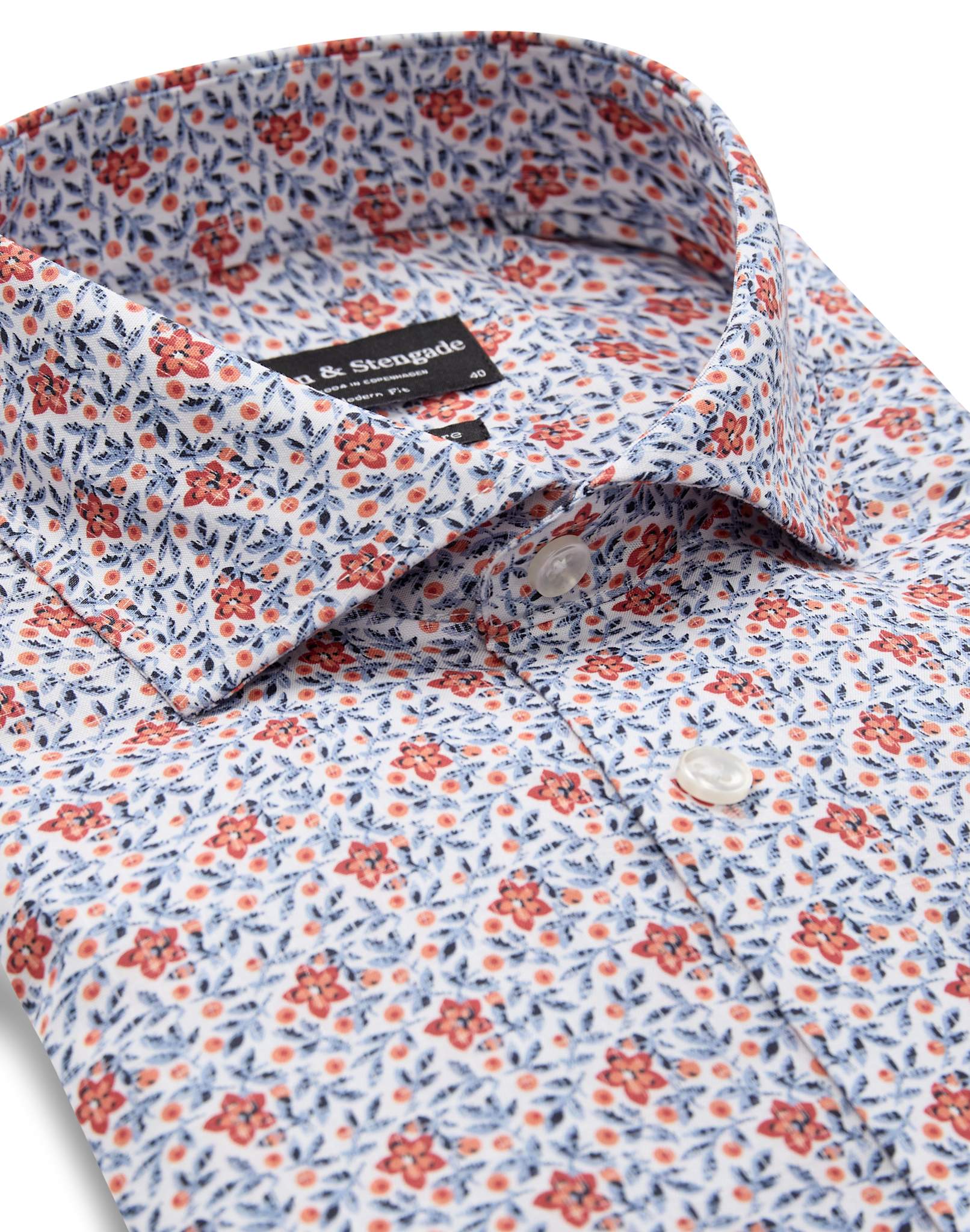 BS Jallouz Modern Fit Shirt - Orange
