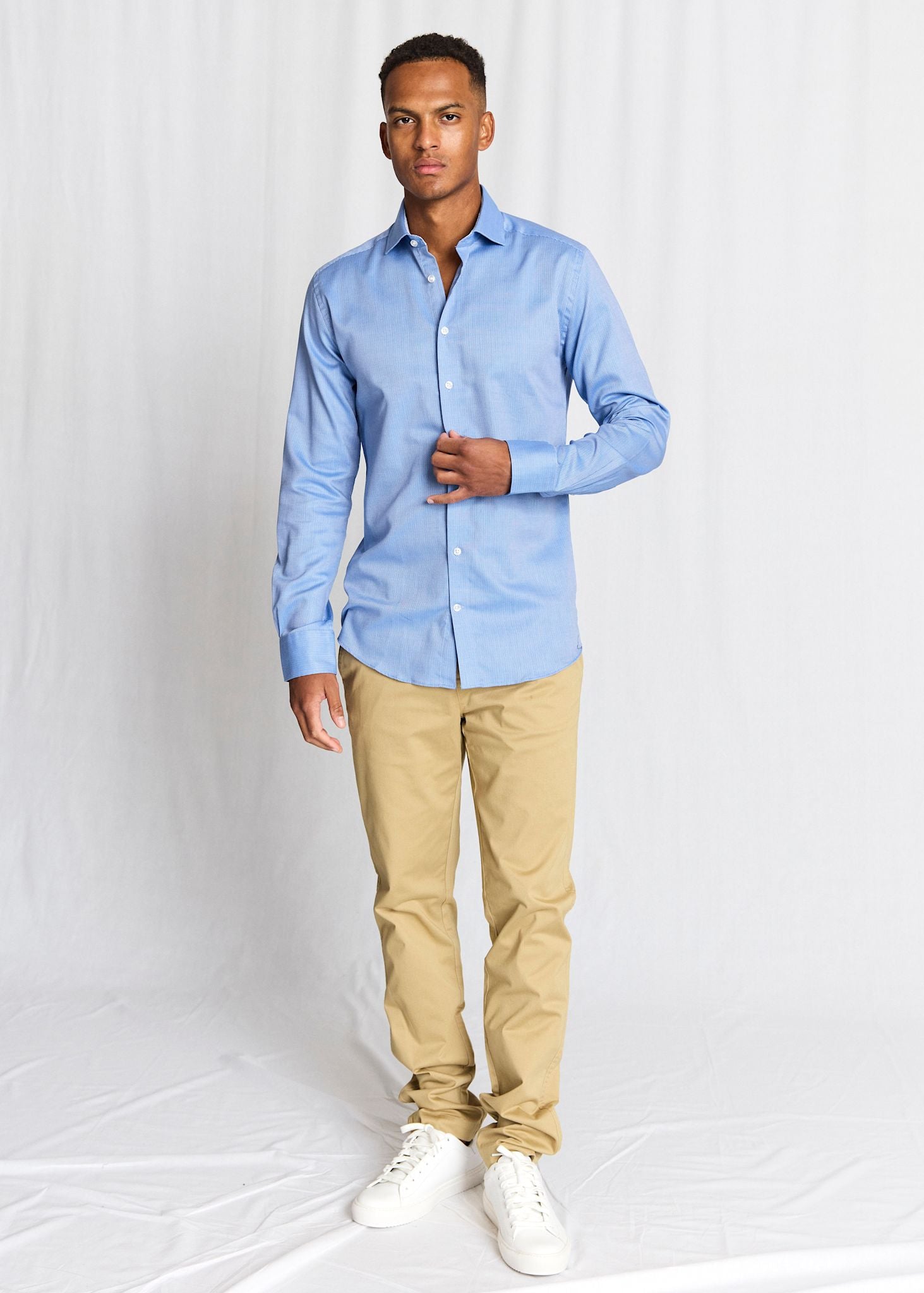 BS Landin Modern Fit Shirt - Blue