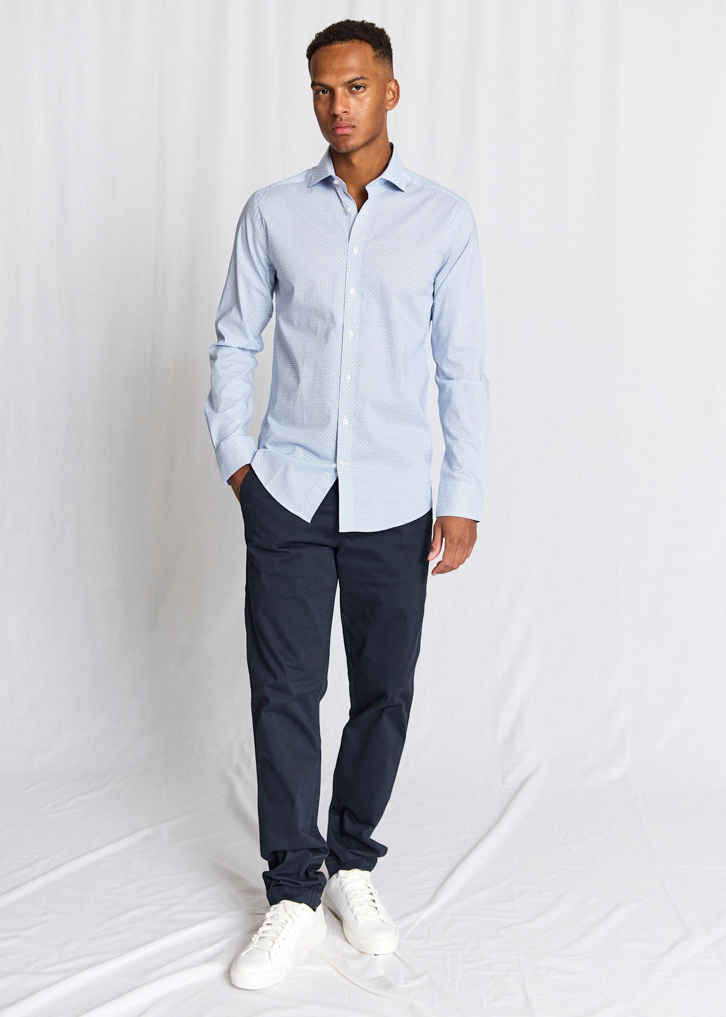 BS Lars Modern Fit Shirt - Blue