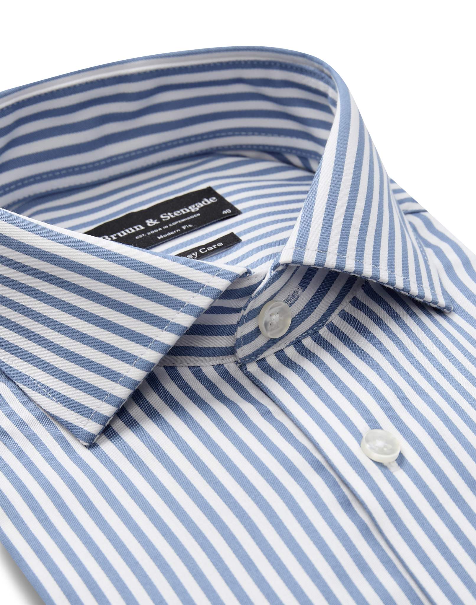 BS Sime Modern Fit Shirt - Blue/White