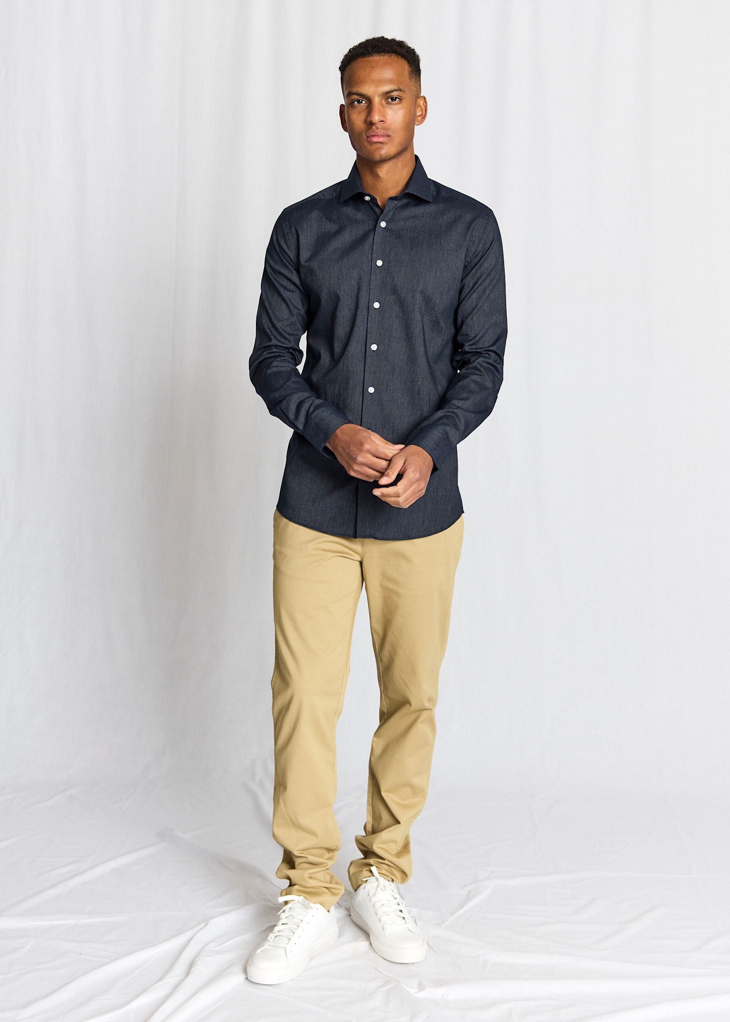 BS Toft Modern Fit Shirt - Navy
