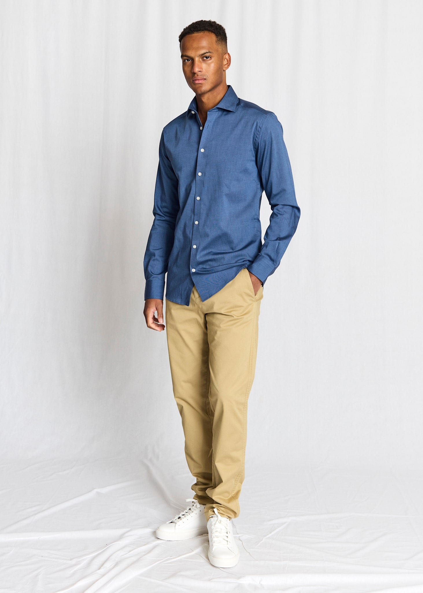 BS Viran Modern Fit Shirt - Dark Blue