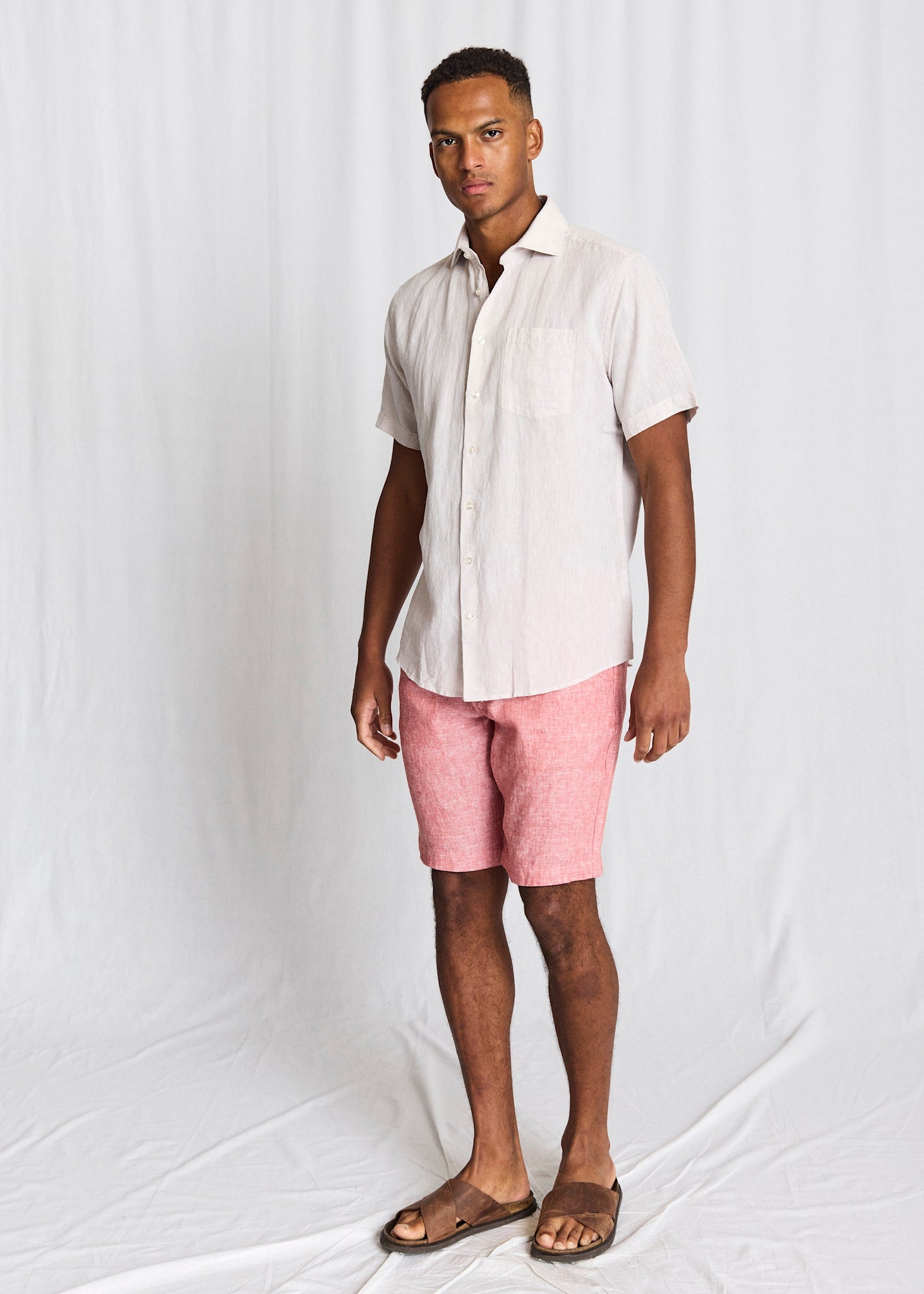 BS Bardet Casual Modern Fit Shirt - Beige