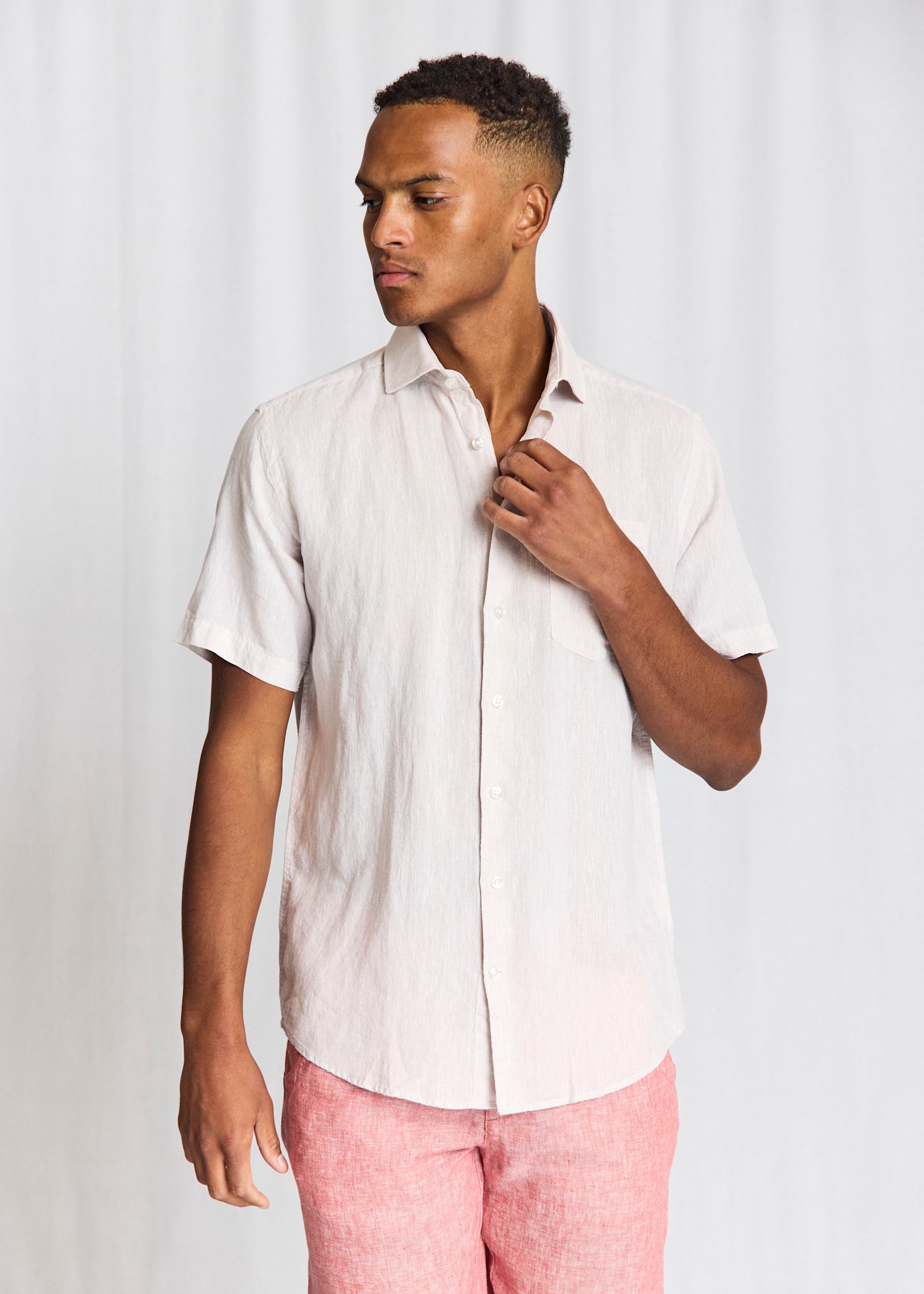 BS Bardet Casual Modern Fit Shirt - Beige