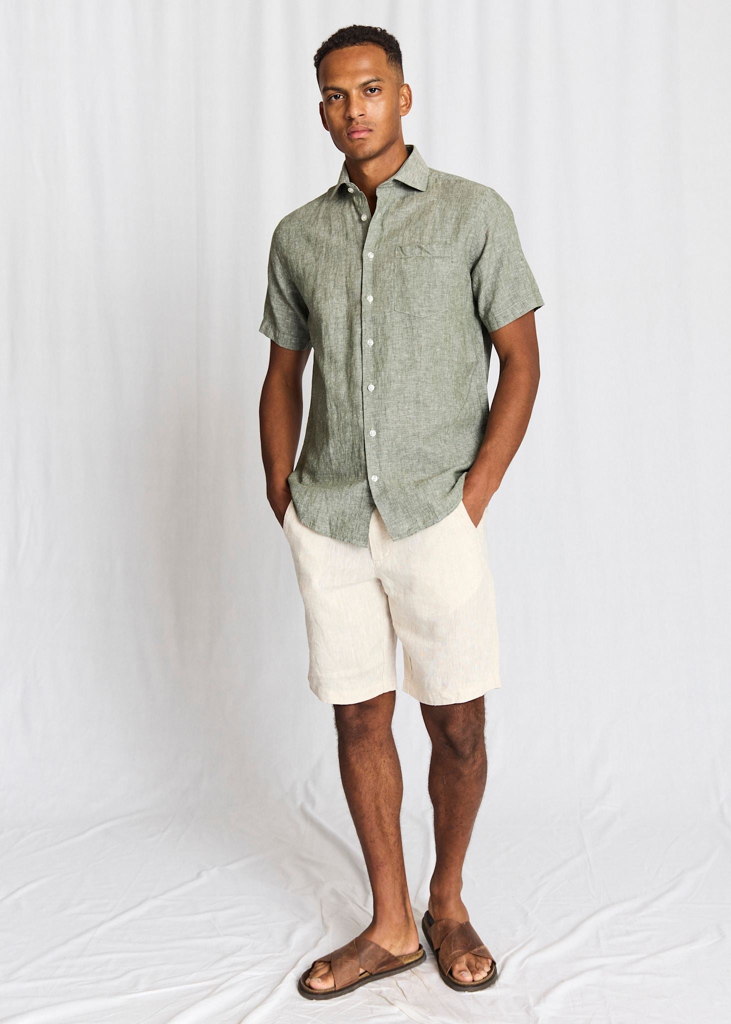 BS Bardet Casual Modern Fit Shirt - Green