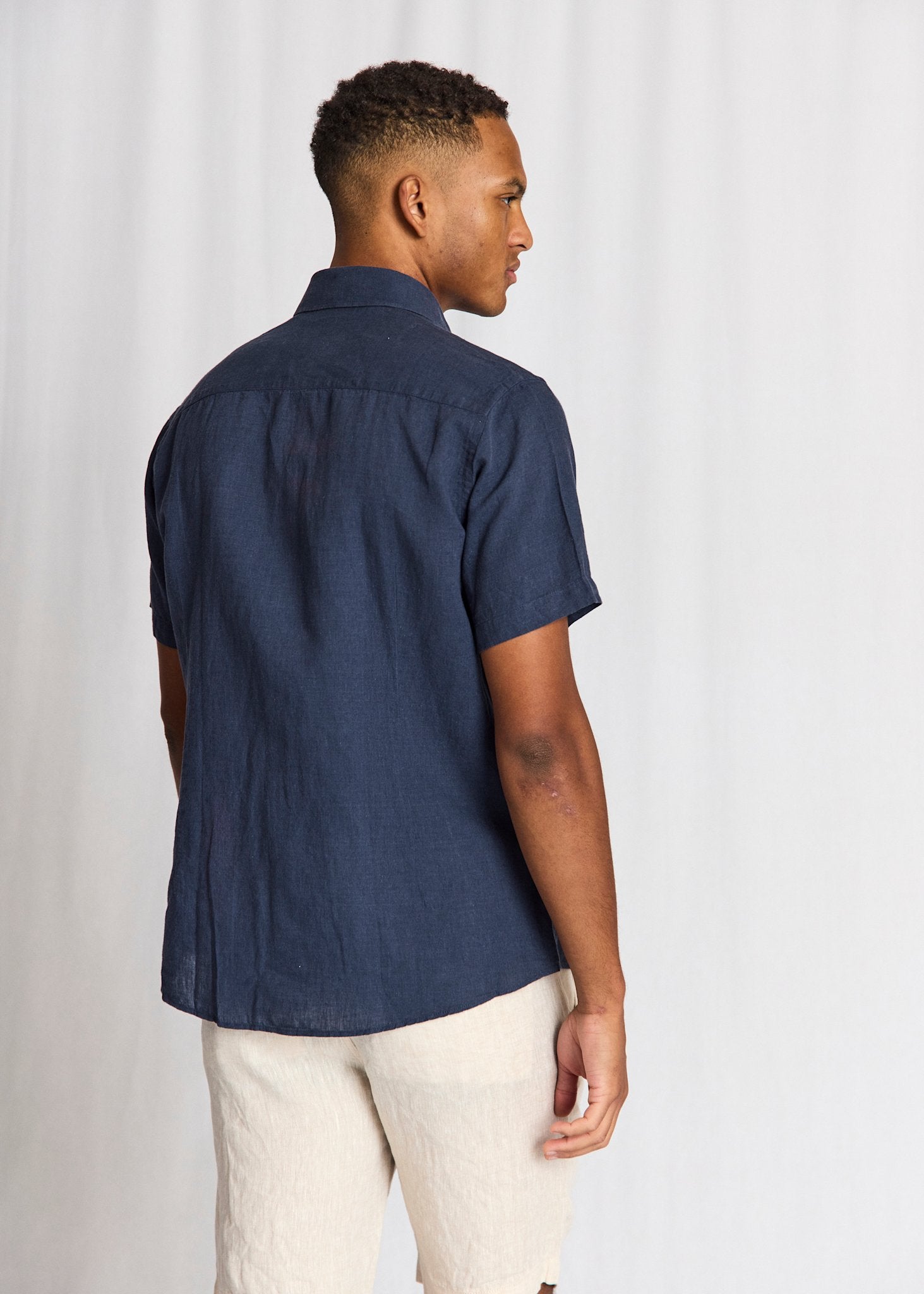 BS Bardet Casual Modern Fit Shirt - Navy