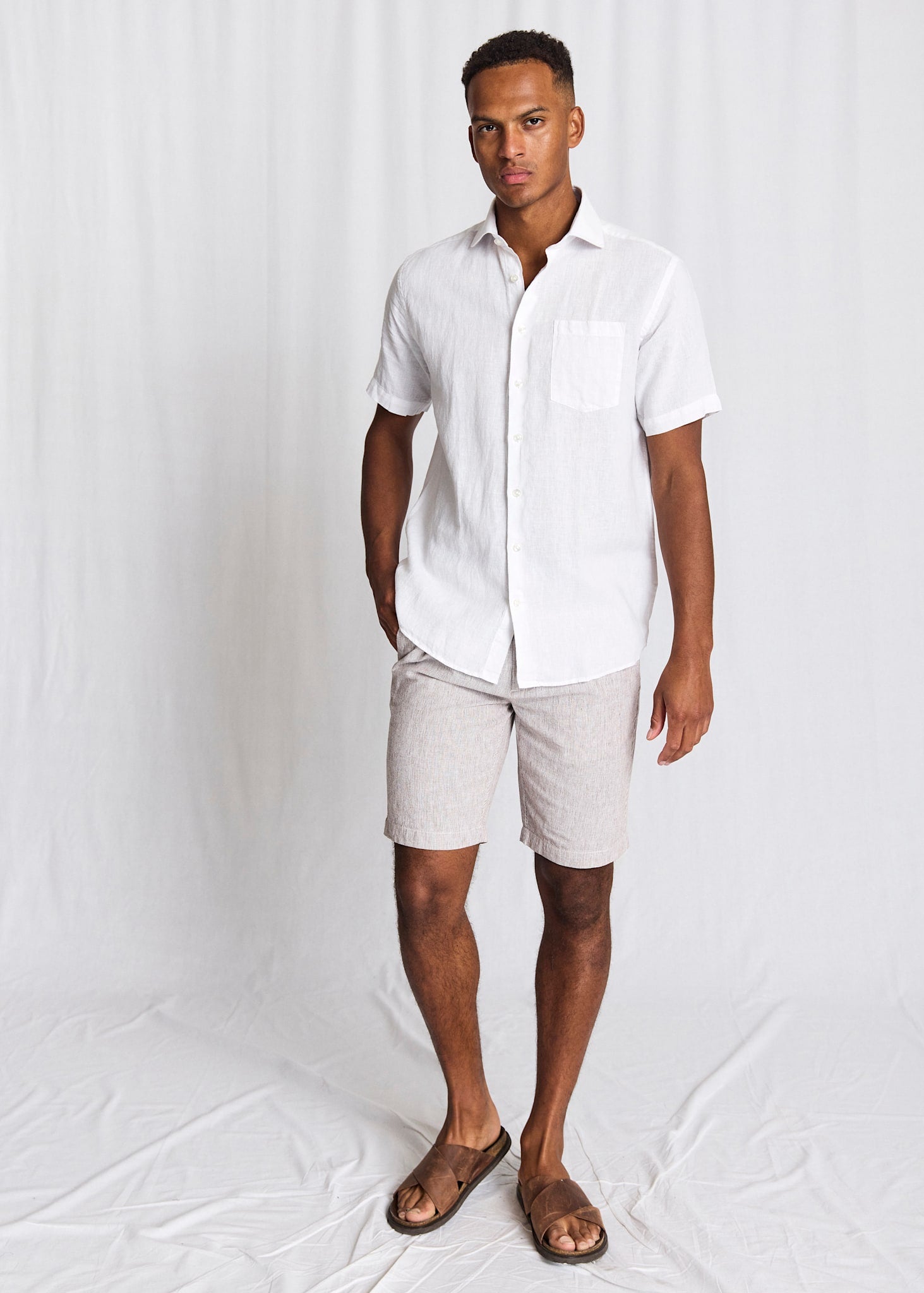 BS Bardet Casual Modern Fit Shirt - White