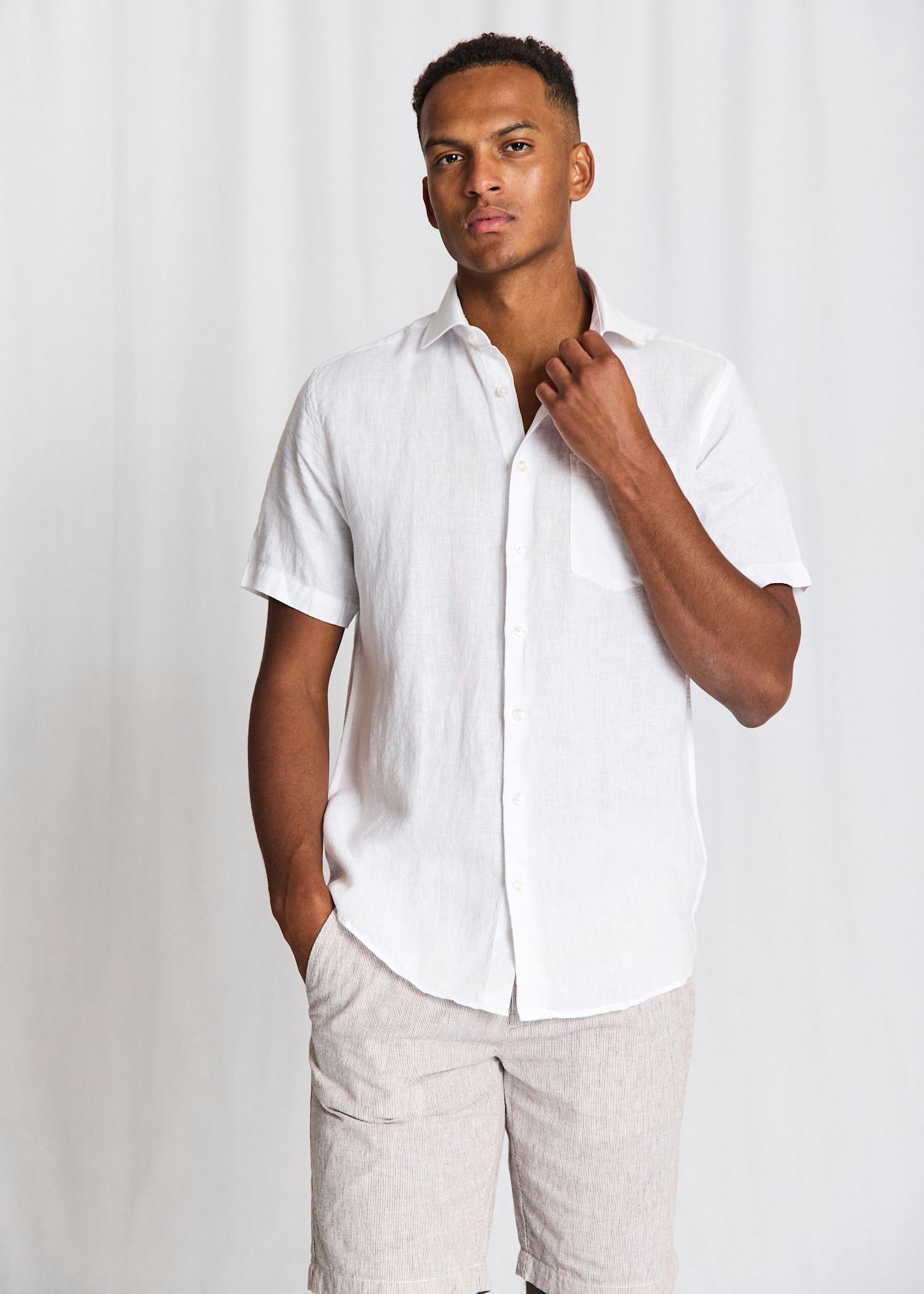 BS Bardet Casual Modern Fit Shirt - White