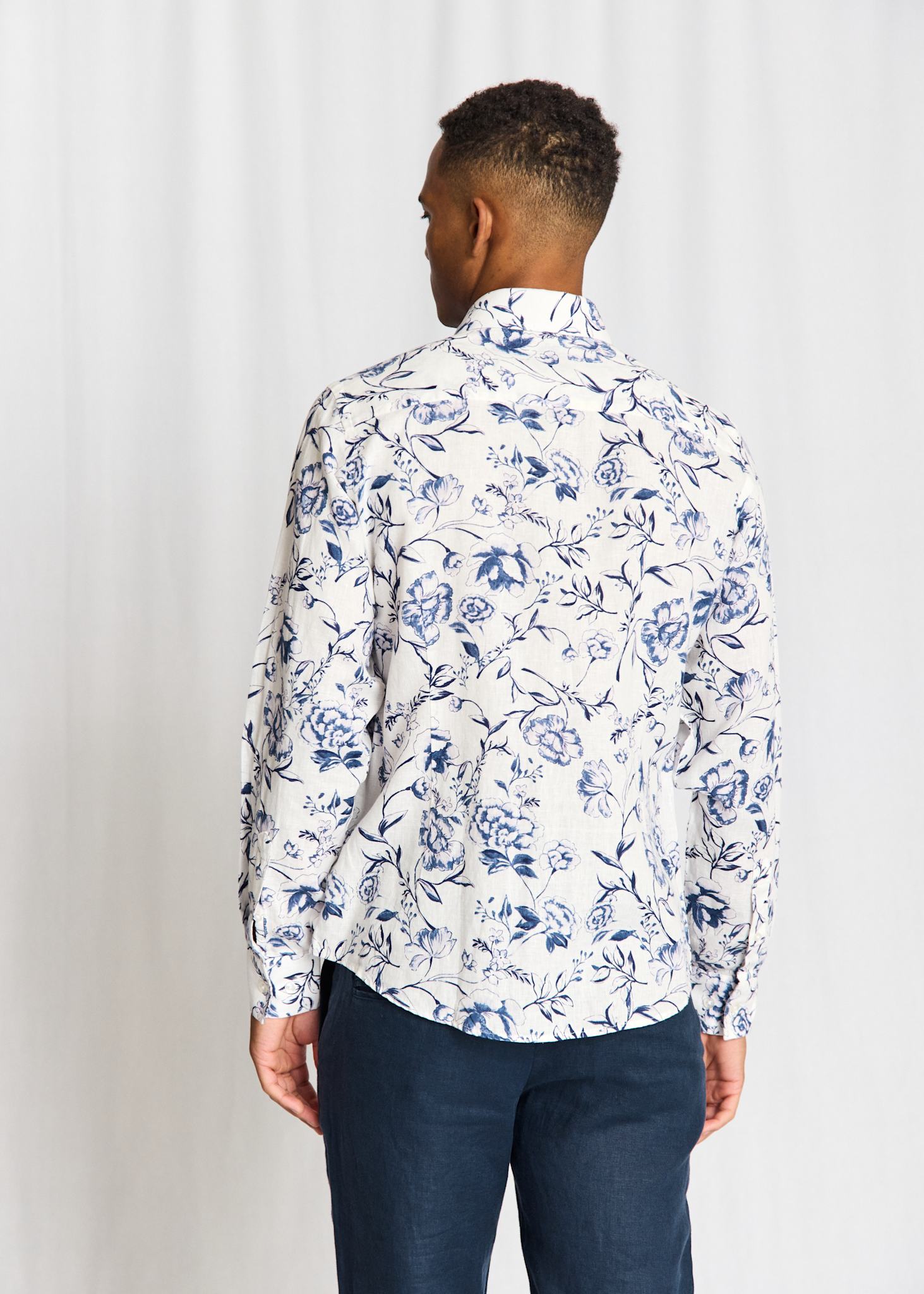 BS Mengel Casual Modern Fit Shirt - White