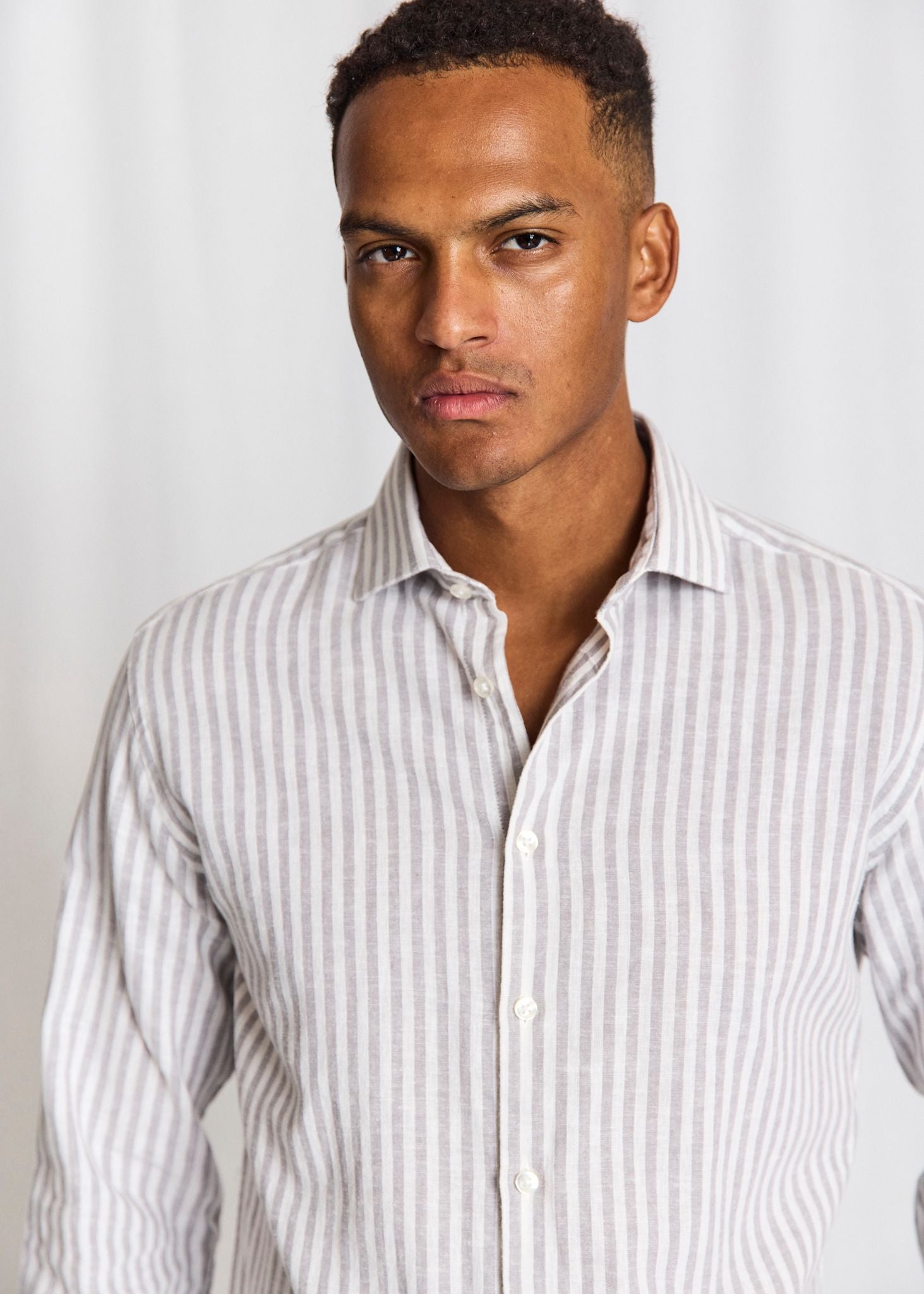 BS Rubio Casual Modern Fit Shirt - Grey/White