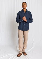 BS Tahaka Casual Modern Fit Shirt - Navy