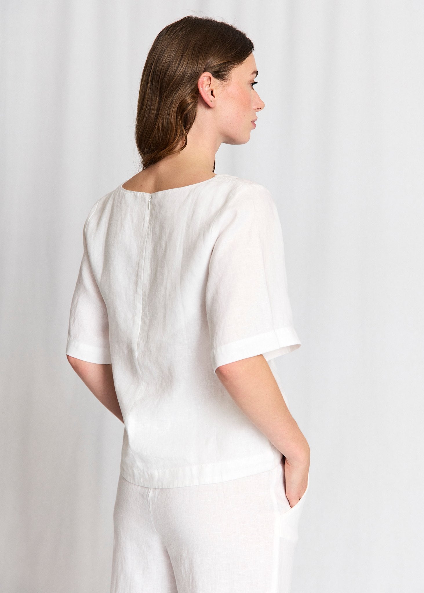 BS Lucianne Regular Fit Top - White