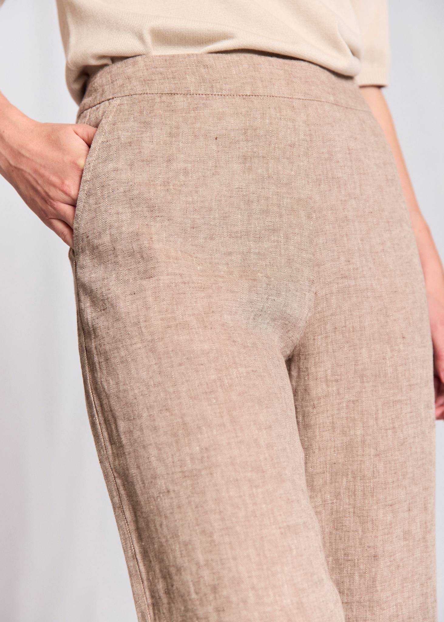 BS Ines Regular Fit Pants - Brown