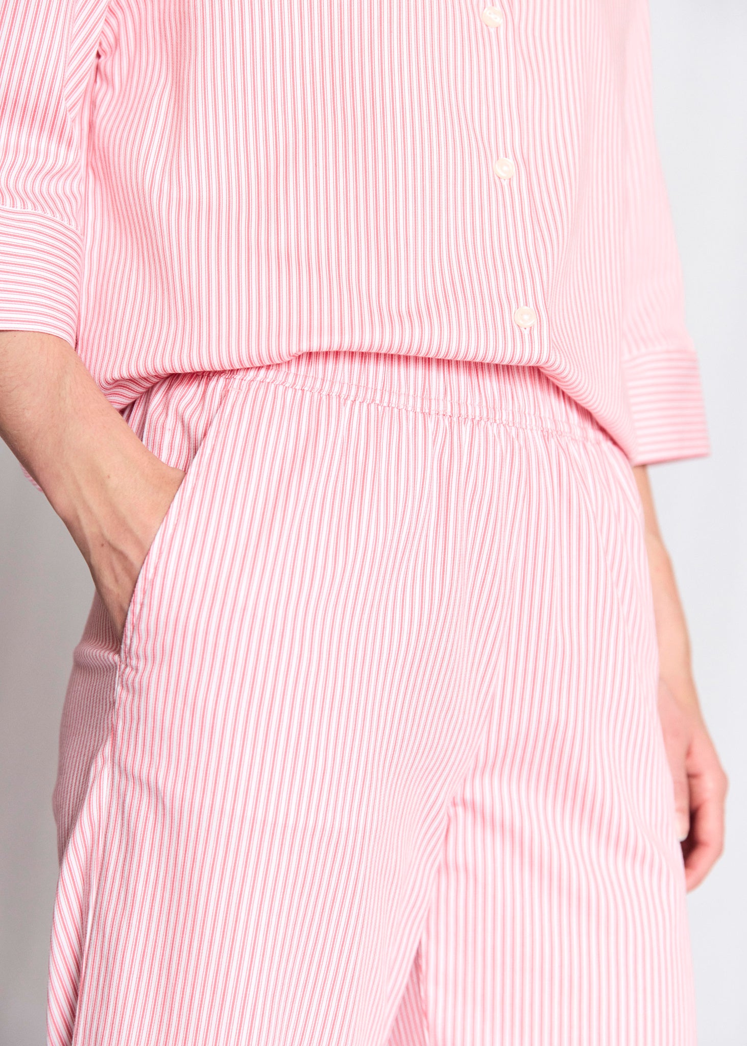 BS Rosetta Regular Fit Pants - Lipstick Red/White