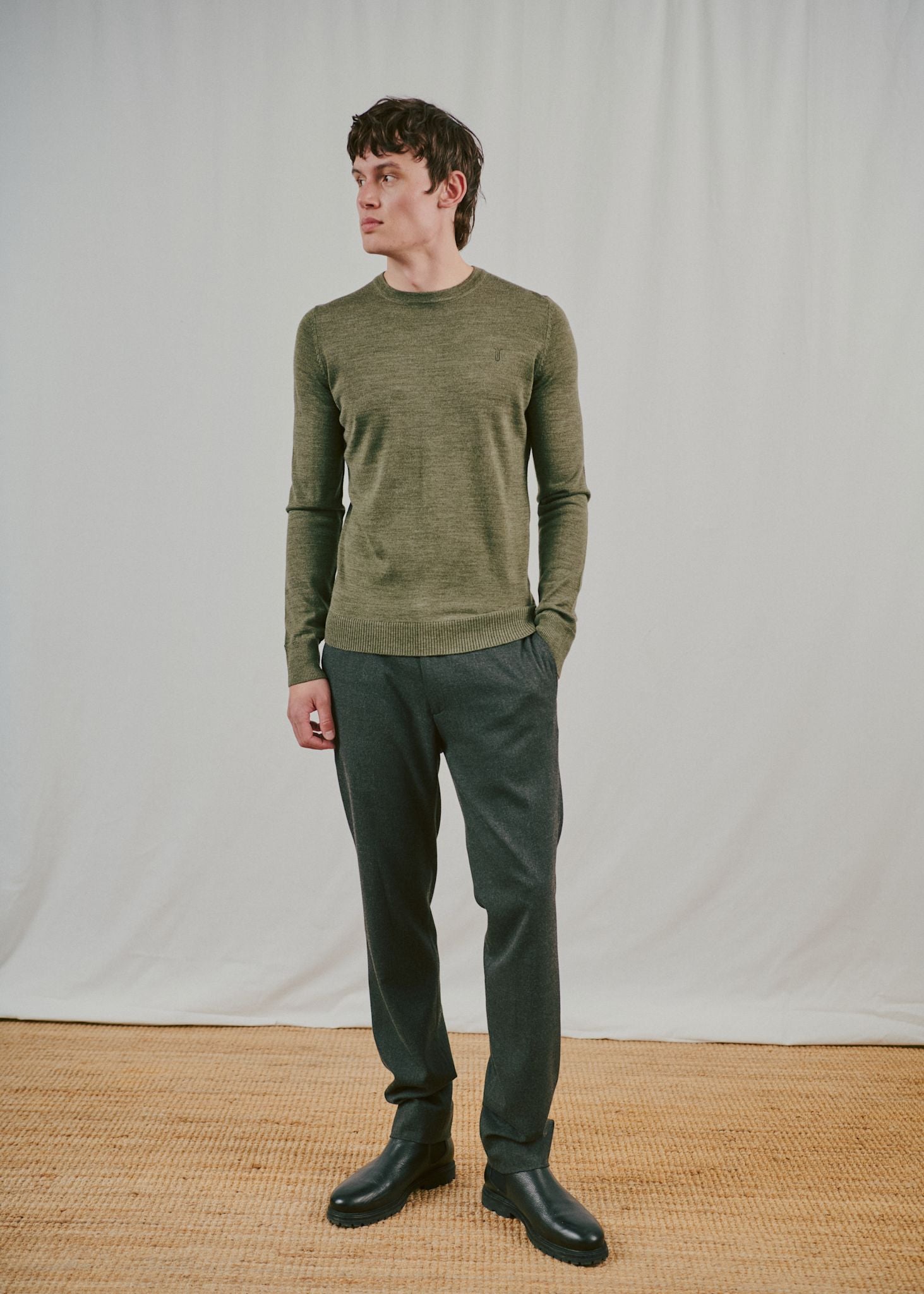 BS Jupiter Regular Fit Knitwear - Olive