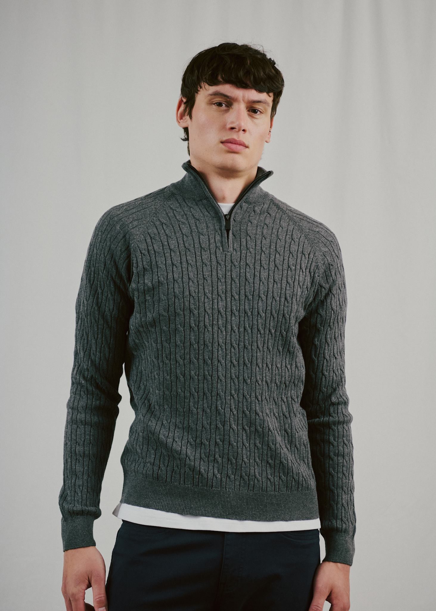 BS Simbel Regular Fit Knitwear - Grey